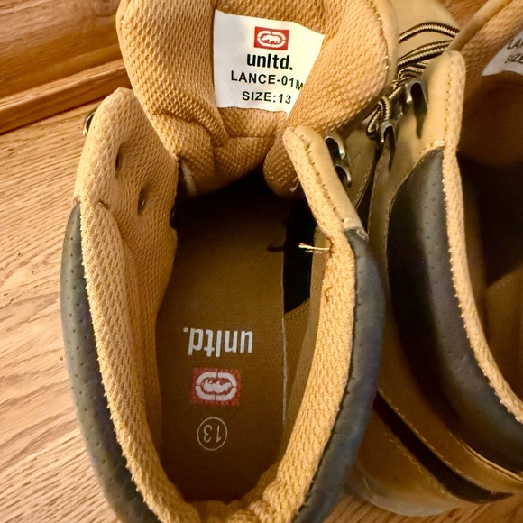 Ecko Unlimited Tan Hiking Work Boots Brand New! - Picture 2 of 9